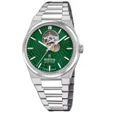 Festina Rive Swiss Made Herrenuhr Automatik silberfarben grün F20053/3