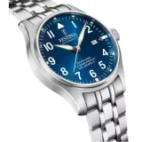 Festina Swiss Made Herrenuhr Automatik blau Edelstahlband F20151/C