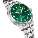 Festina Swiss Made Herrenuhr Automatik grün Edelstahlband F20151/B