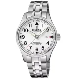 Festina Swiss Made Herrenuhr Automatik silberfarben Edelstahlband F20151/A