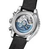 Festina Swiss Made Herrenuhr Automatik silberfarben schwarz Lederband schwarz F20056/3