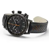 HAMILTON Armbanduhr American Classic Automatik Intra Matic Auto Chrono schwarz orange H38446732
