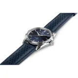 HAMILTON Armbanduhr mit dunkelblauen Lederband Jazzmaster Performer H36215640