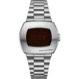 HAMILTON Armbanduhr silberfarben mit Edelstahlband PSR Digital Quarz H52414130