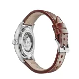 HAMILTON Herrenuhr Edelstahl mit braunem Lederband Khaki Field Automatik H70555533