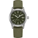 HAMILTON Herrenuhr Edelstahl mit Textilband Khaki Field Mechanical H69439363