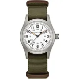 HAMILTON Herrenuhr Edelstahl mit Textilband Khaki Field Mechanical H69439411