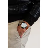 HAMILTON Herrenuhr Khaki Aviation Edelstahl Pilot Day Date Automatik Lederband H64635550