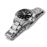 HAMILTON Herrenuhr Khaki Aviation Pilot Automatik silberfarben schwarz H76215130