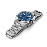 HAMILTON Herrenuhr Khaki Field Automatik silberfarben blau 38 mm H70455140