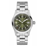 HAMILTON Herrenuhr Khaki Field Automatik silberfarben grün 38 mm H70455160