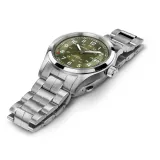 HAMILTON Herrenuhr Khaki Field Automatik silberfarben grün 38 mm H70455160