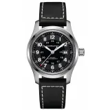 HAMILTON Herrenuhr Khaki Field Automatik silberfarben schwarz 42 mm H70605733