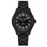 HAMILTON Herrenuhr Khaki Field Automatik Titanium schwarz H70665130