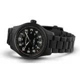 HAMILTON Herrenuhr Khaki Field Automatik Titanium schwarz H70665130