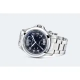 HAMILTON Herrenuhr Khaki Field King Automatik schwarz silberfarben H64455133