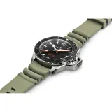 HAMILTON Herrenuhr Khaki Navy Frogman Edelstahl mit Kautschukband Automatik H77825331
