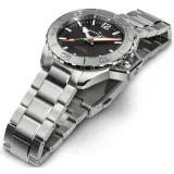 HAMILTON Herrenuhr Khaki Navy Frogman Edelstahlband Automatik H77485130