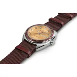 HAMILTON Herrenuhr Pan Europ Day Date Automatik Set beige Wechselband bugunderrot H35435820