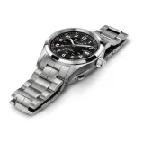 HAMILTON Khaki Field Automatik schwarz silberfarben mit Edelstahlband H70455133