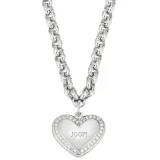 JOOP! Damenkette Silber 925 mit Zirkonia und Herzanhänhger