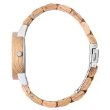 Laimer Holzuhr Damenuhr Armbanduhr Wine Edition Women braun silberfarben 0131