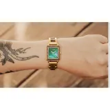 Laimer Holzuhr Damenuhr Olena mit grünem Perlmutt Zifferblatt 0189