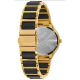 Laimer Holzuhr Damenuhr PAOLA Leadholz und Edelstahl goldfarben 0198