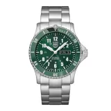 Luminox Armbanduhr Automatic Sport Timer grün silberfarben mit Edelstahlband XS.0937