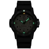 Luminox Sea Bass Armbanduhr Zifferblatt gelb Silikonband schwarz X2.2005