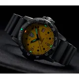 Luminox Sea Bass Armbanduhr Zifferblatt gelb Silikonband schwarz X2.2005