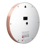 Mondaine Wanduhr rosegoldfarben mit rotem Sekundenzeiger 40cm A995.Clock.17SBK