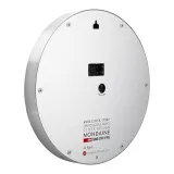 Mondaine Wanduhr silberfarben mit rotem Sekundenzeiger 40 cm A995.Clock.17SBV