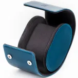 Paul Design 1er Travel Etui Reiseetui Uhrentasche Leder Marineblau für 1 Uhr