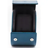 Paul Design 1er Travel Etui Reiseetui Uhrentasche Leder Marineblau für 1 Uhr