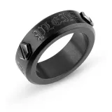 Philipp Plein Herrenring Hexagon Gothic Titanium Grey Ring size 64 PJ7AA14R8