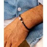 PIG & HEN Herren-Armband Easy Ed navy silver Größe L