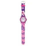 Scout Kinderuhr The IT Collection pink Schmetterlinge Blüten 164000026