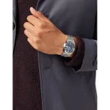 Seiko 5 Automatik Armbanduhr blau silberfarben mit Edelstahlband SNXS77K