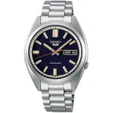 Seiko 5 Sports Automatikuhr midsize Everyday Carry Edelstahl silberfarben blau SRPK87K1