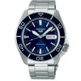 Seiko 5 Sports Automatikuhr SKX Serie blau silberfarben mit Edelstahlband SRPK97K1