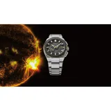 Seiko ASTRON GPS Solar Herrenuhr Titan bicolor mit schwarzem Zifferblatt SSJ026J1