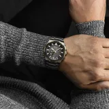 Seiko ASTRON GPS Solar Herrenuhr Titan bicolor mit schwarzem Zifferblatt SSJ026J1