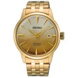 Seiko Herrenuhr Presage Automatic Cocktail Time goldfarben SRPK46J1