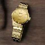 Seiko Herrenuhr Presage Automatic Cocktail Time goldfarben SRPK46J1