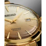 Seiko Herrenuhr Presage Automatic Cocktail Time goldfarben SRPK46J1