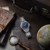 Seiko Herrenuhr Presage Automatic Style 60s blau silberfarben SRPL07J1