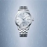 Seiko Presage Automatik Herrenuhr Cocktail Time silberfarben hellblau SRPE19J1