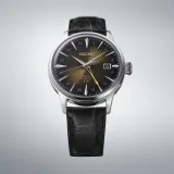 Seiko Presage Automatikuhr GMT New Cocktail Time schwarzes Lederband SSK039J1