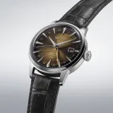 Seiko Presage Automatikuhr GMT New Cocktail Time schwarzes Lederband SSK039J1